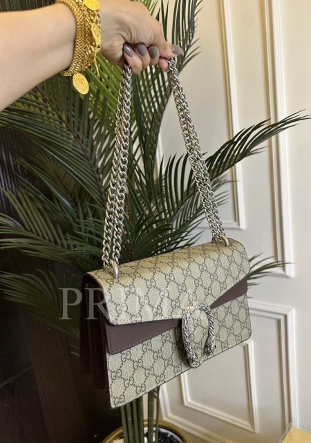 حقيبة Dionysus من جوتشي الكلاسيكية . حقيبة راقية مختومة  ممكن ارتدائها على الكتف او كروس بودي فل باكج مع بوكس  قاعدة 25 سم